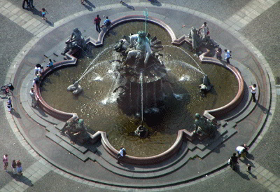 Neptunbrunnen Berlin-Mitte, erstellt 1888 bis 1891